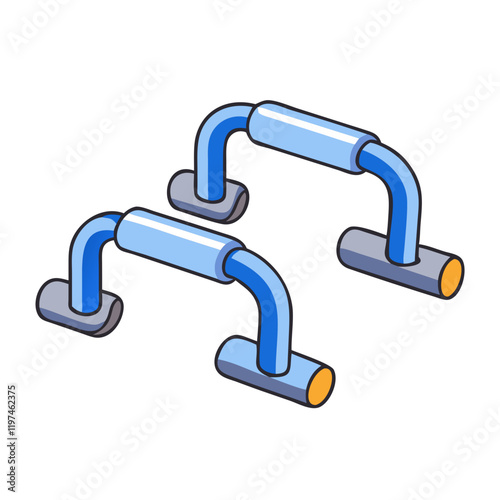 push up bars icon, push up bars vector illustration-simple illustration of push up bars, perfect for push up bars logos and themed design 