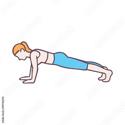 push up pose icon, push up pose vector illustration-simple illustration of push up pose, perfect for push up pose logos and themed design 