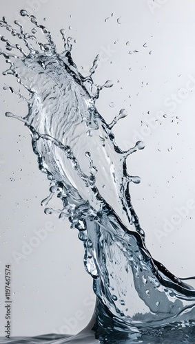 Dynamic Water Splash - Refreshing Liquid Motion and Nature