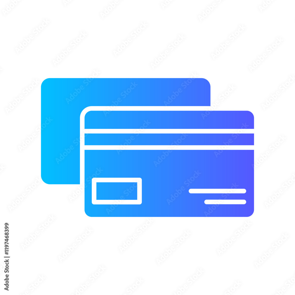 credit card gradient icon credit card gradient icon