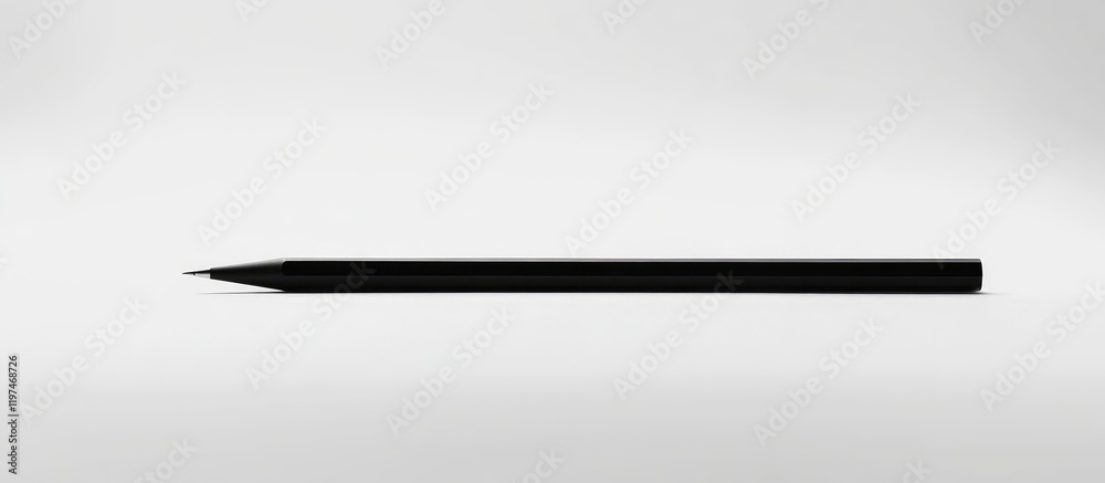 Black Stylus Pen on White Blank Paper with Copyspace for Text in Bright Daylight Setting Suitable for Minimalist Design Concepts Black Stylus Pen on White Blank Paper with Copyspace for Text in Bright Daylight Setting Suitable for Minimalist Design Concepts