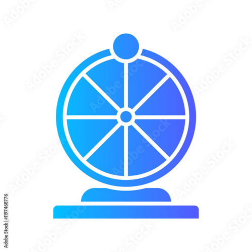 wheel of fortune gradient icon