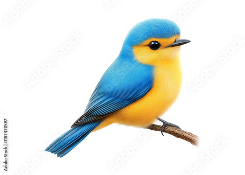 Colorful Bird Isolated on Transparent Background, Vibrant Feathered Wildlife, Perfect for Design and Creative Projects