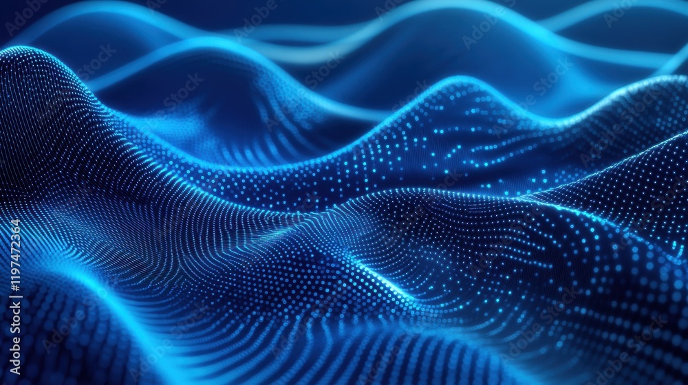 Fototapeta premium Blue tech background - eps 10 vector illustration