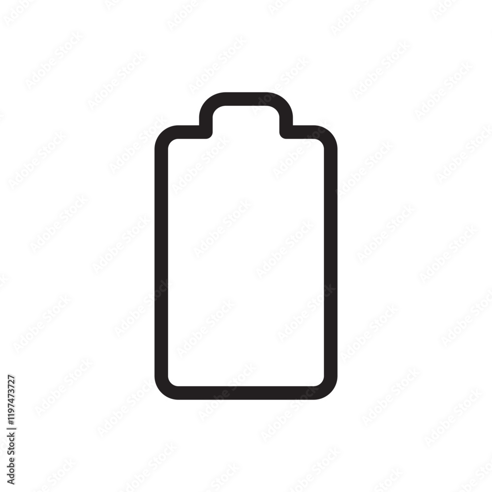 Battery icon representing power levels, energy status, or charging. Ideal for tech interfaces, apps, and digital projects. Clean and modern vector design. Battery icon representing power levels, energy status, or charging. Ideal for tech interfaces, apps, and digital projects. Clean and modern vector design.