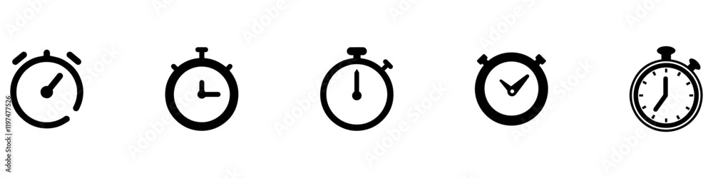Stopwatch icons set. Timer symbol. Outline stopwatch icon. Alarm pictogram. Transparent stopwatch in line. Timer icon in vector. Vector Illustration. EPS 10 Stopwatch icons set. Timer symbol. Outline stopwatch icon. Alarm pictogram. Transparent stopwatch in line. Timer icon in vector. Vector Illustration. EPS 10