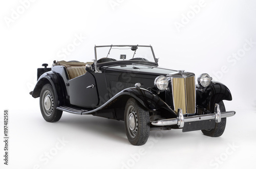 Old fashioned retro Sports Vehicle or Automobile from the mid 1940s.