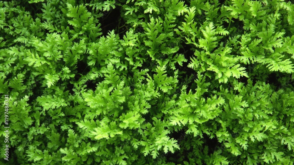 Lush green fern foliage texture background with detailed leaf patterns and Copy Space for design integration Lush green fern foliage texture background with detailed leaf patterns and Copy Space for design integration