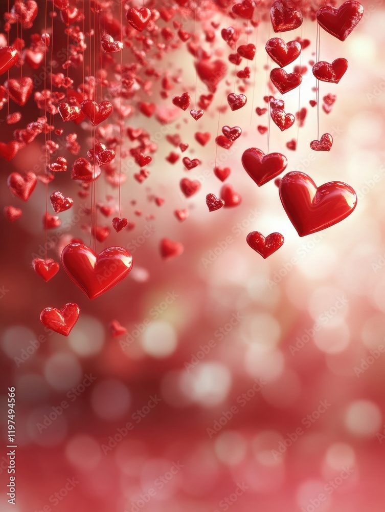 Obraz premium hearts love valentine background wedding romantic valentine s day