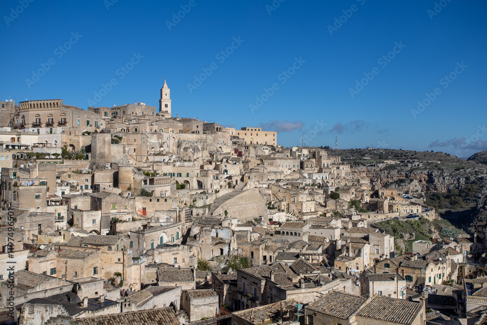 Fototapeta premium Old city center of Matera in Italy.