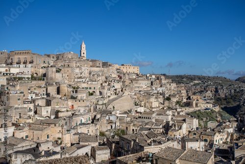 Fototapeta Naklejka Na Ścianę i Meble -  Old city center of Matera in Italy.