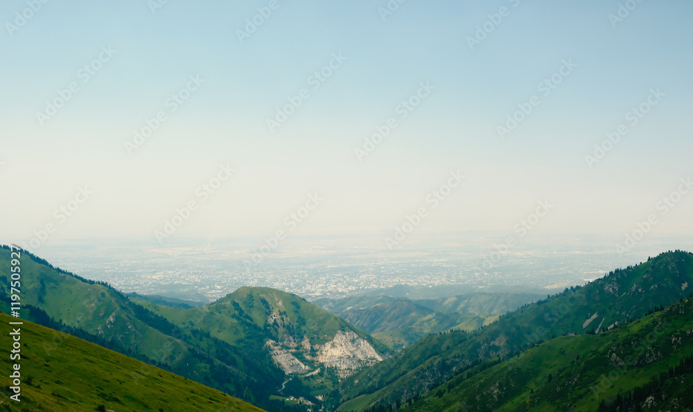 Obraz premium view from the top of mountain