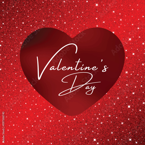 Valentine´s day greeting card or poster collection with hearts and textures in pink and red colors. Also useful as background.