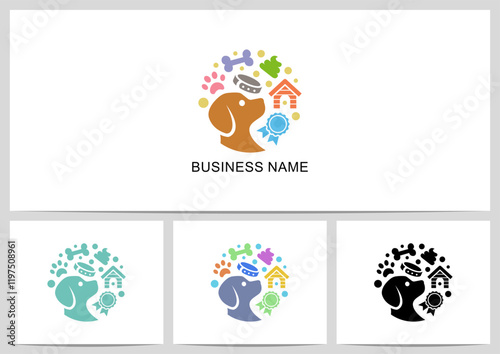 Dog Related Items Things Logo Design