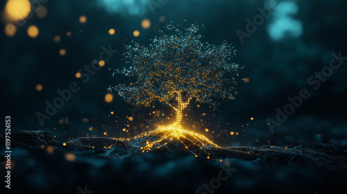 Enhancing digital literacy skills through education in nature visual content inspirational environment modern viewpoint