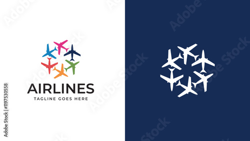  Inspiration for flight circle airlines logo design 