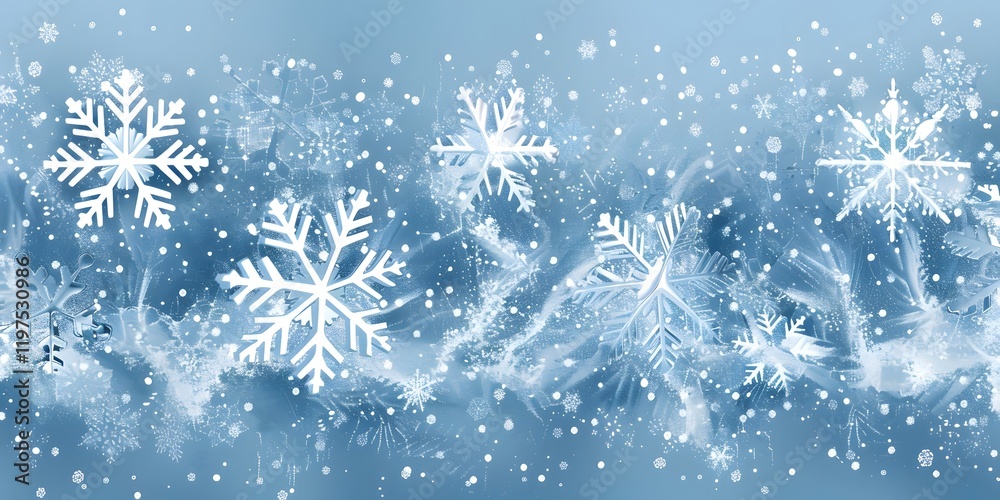 Winter background with snowflakes Christmas and New Year concept
Winter background with snowflakes Christmas and New Year concept