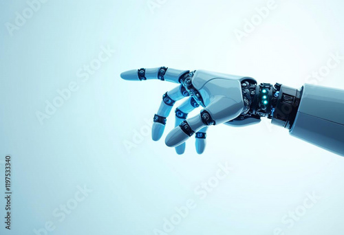 Futuristic Robotic Hand with Advanced Technology Design