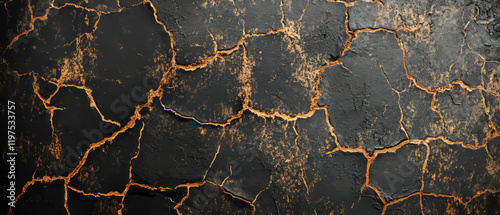 Grunge texture of old film surface with reticulation patterns on a dark background