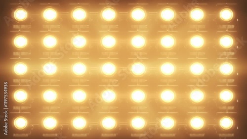 Lights Flashing Wall Showtec VJ Stage Floodlight 4K Blinder Blinking Lights Flash Club Flashlights Disco Lights Matrix Beam Lights Bulb Halogen Headlamp Lamp Nightclub Turn Off On Loop