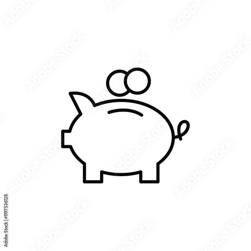 401k retirement savings icon Flat fill set collection