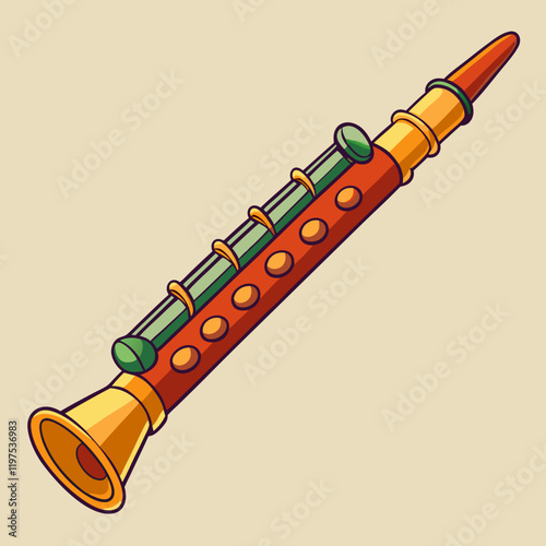 illustration of a english horn