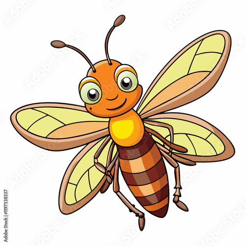 firefly on a white background