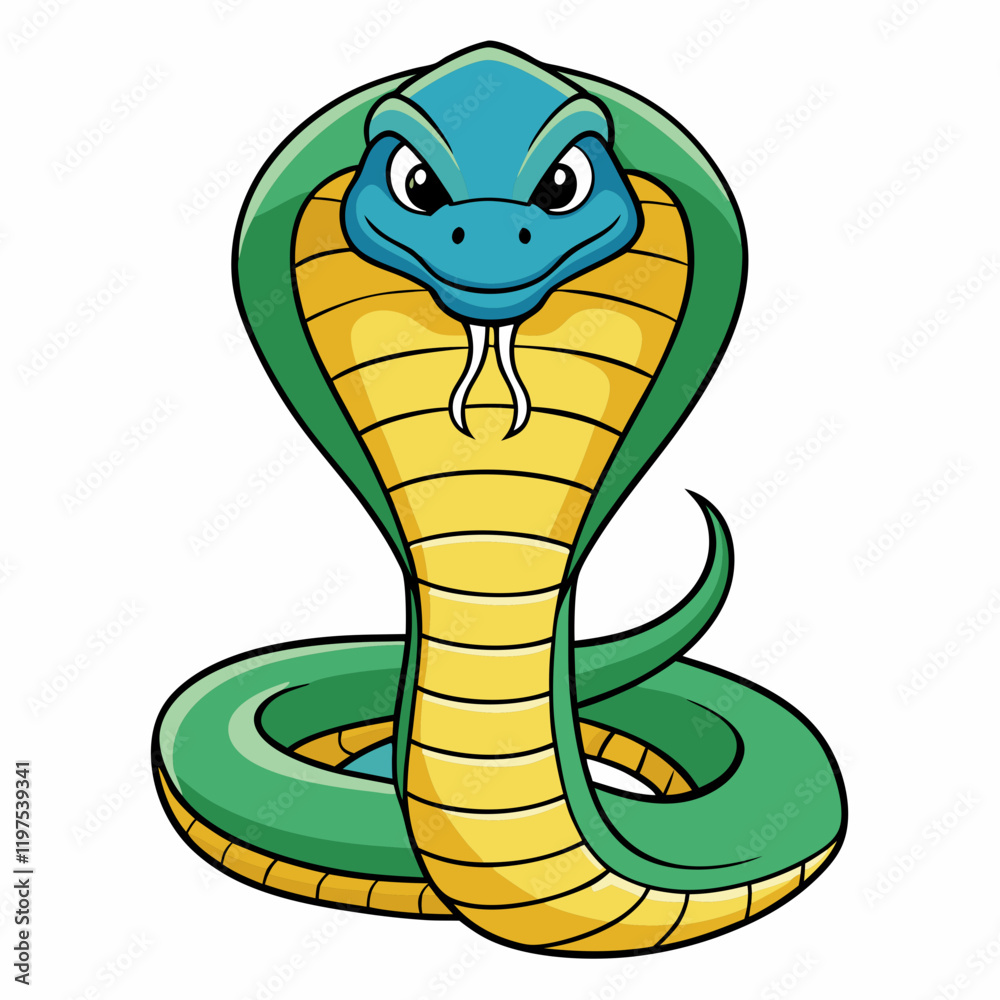 Fototapeta premium vector illustration of cartoon frog