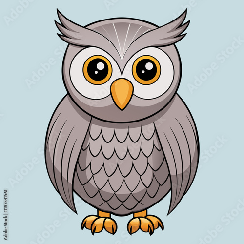 great gray owl on a branch