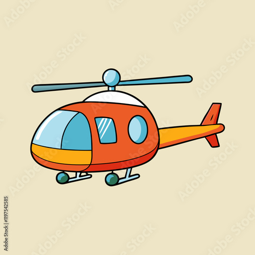 helicopter vector illustration