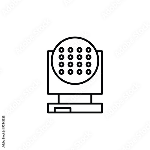 laser lamp icon Flat fill set collection