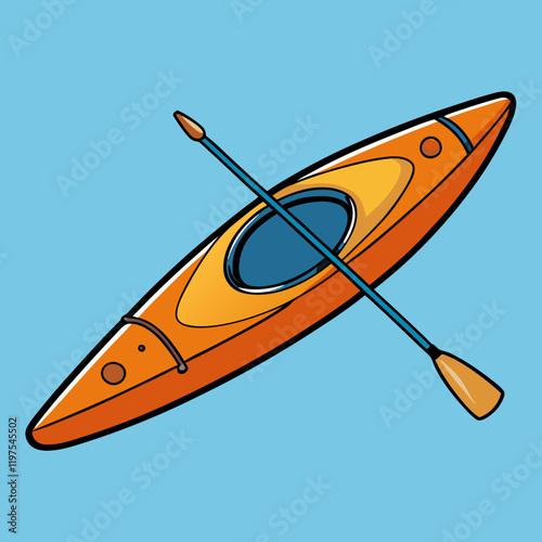 kayak vector illustration