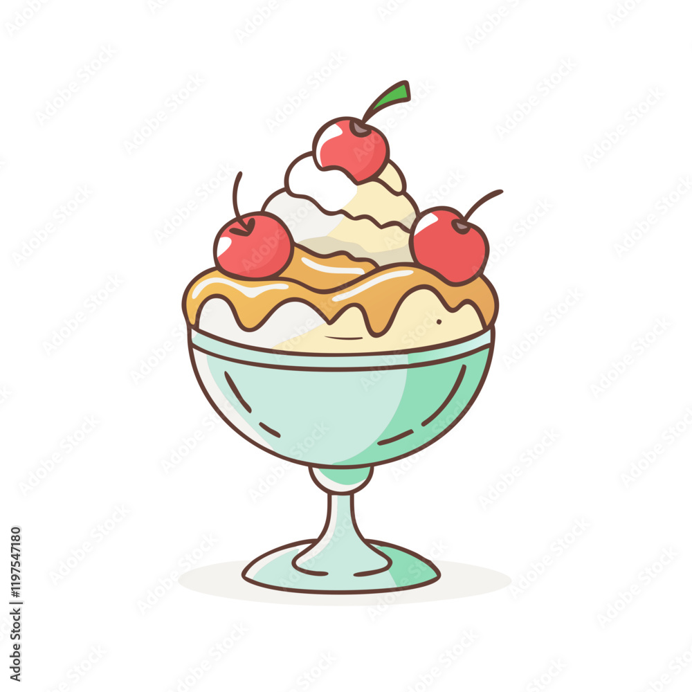 ice cream sundae icon, ice cream sundae vector illustration-simple illustration of ice cream sundae, perfect for ice cream sundae logos and themed design ice cream sundae icon, ice cream sundae vector illustration-simple illustration of ice cream sundae, perfect for ice cream sundae logos and themed design