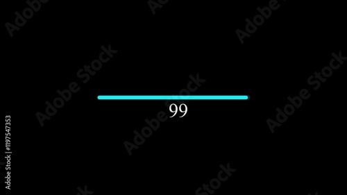 Retro loading bar animation a black background
