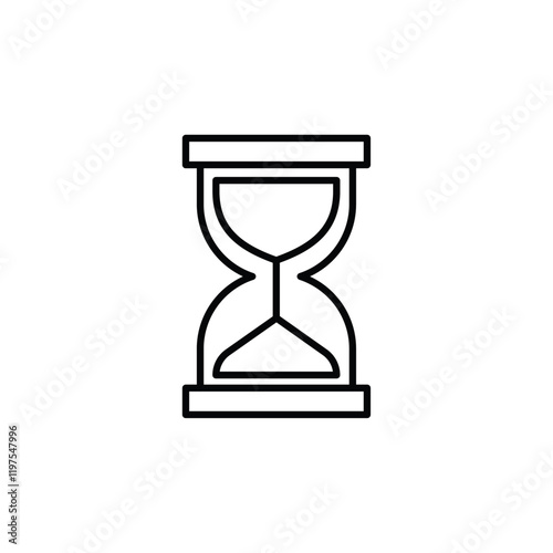 sand clock icon Flat fill set collection