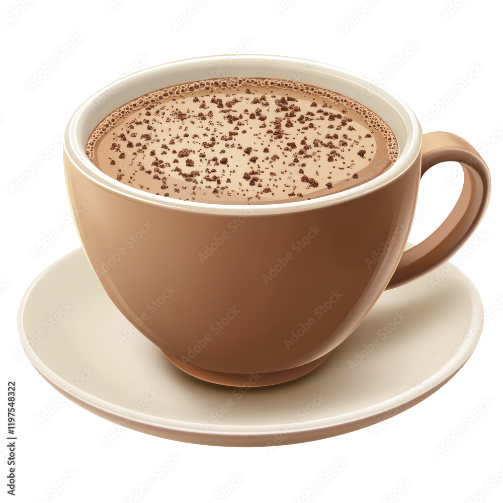 Fototapeta premium A cup of coffee on transparent background