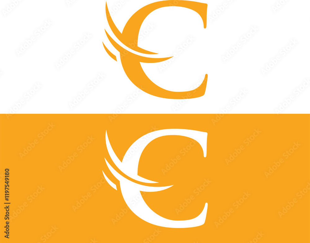 Fototapeta premium Alphabet C logo