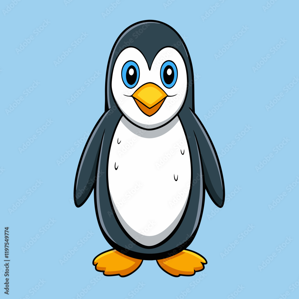 Obraz premium penguin on a white background
