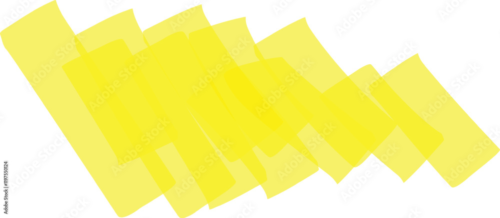 Vibrant yellow highlighter brush strokes create a dynamic diagonal pattern against a clean white background, infusing the scene with energy and visual excitement Vibrant yellow highlighter brush strokes create a dynamic diagonal pattern against a clean white background, infusing the scene with energy and visual excitement