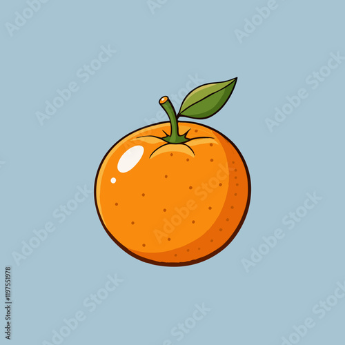 vector illustration of an satsuma