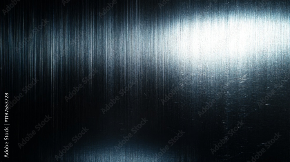 Dark Steel Texture Background with Polished Lines
