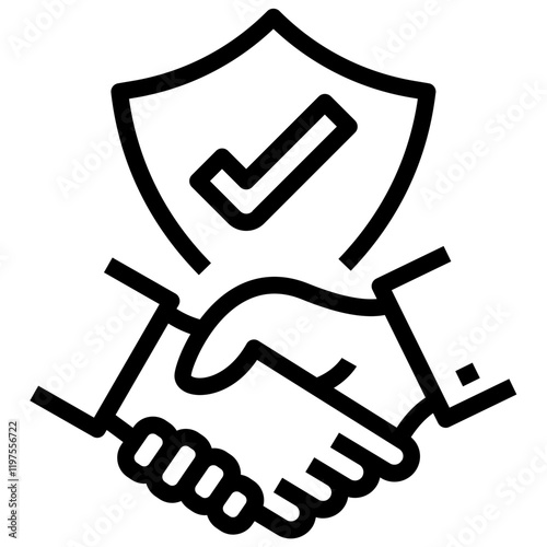 deal outline style icon