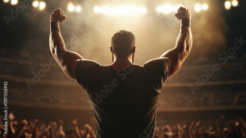 Champion's Back: A silhouet...