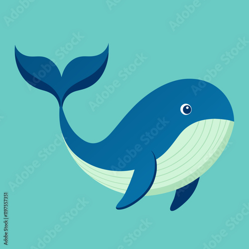 whale cartoon vector