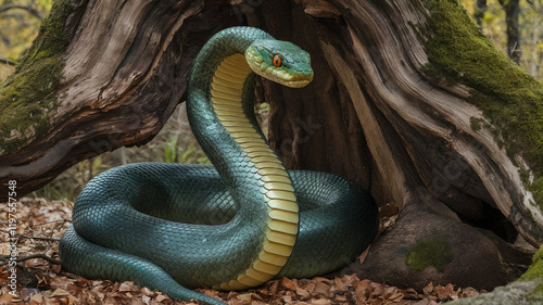 green snake Guardian of the Forest