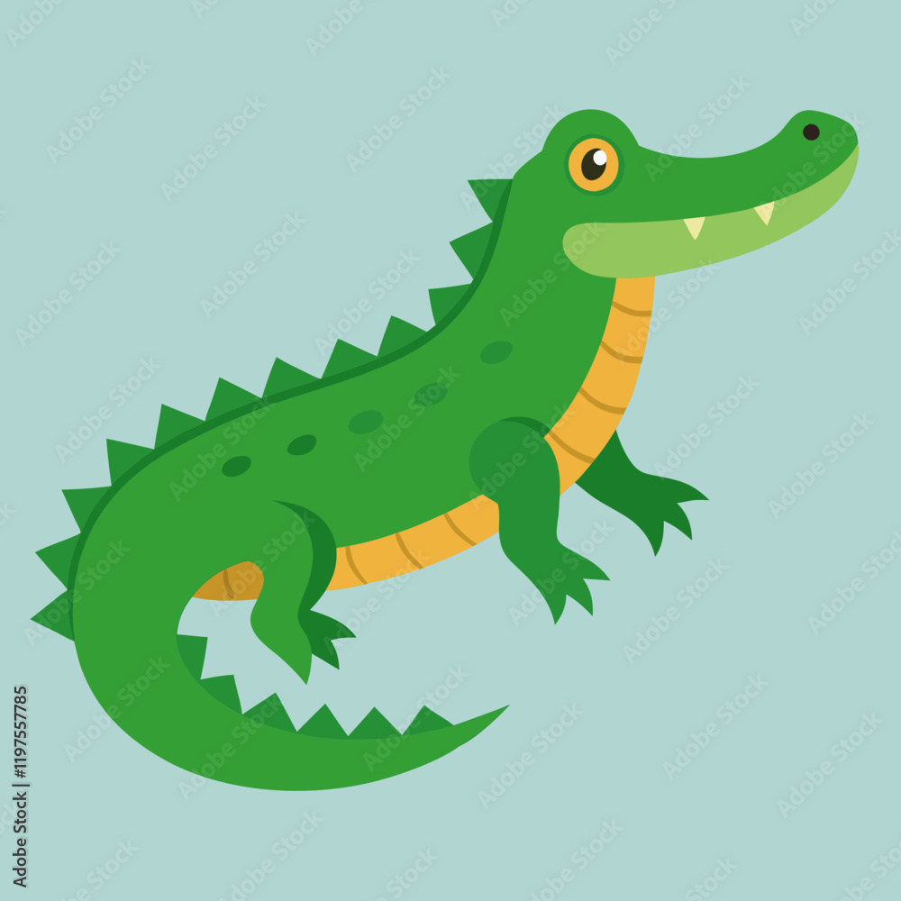 Naklejka premium alligator vector