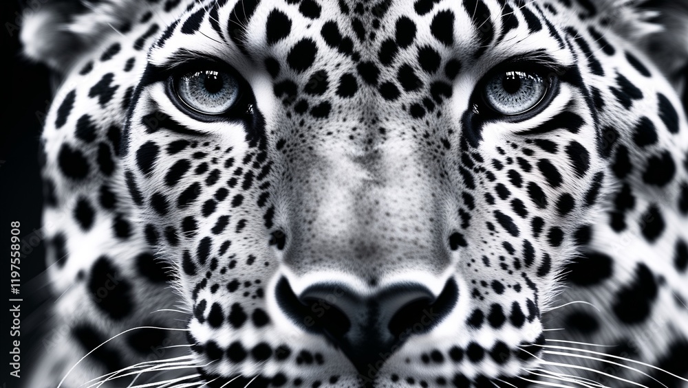 Naklejka premium leopard eyes closing 