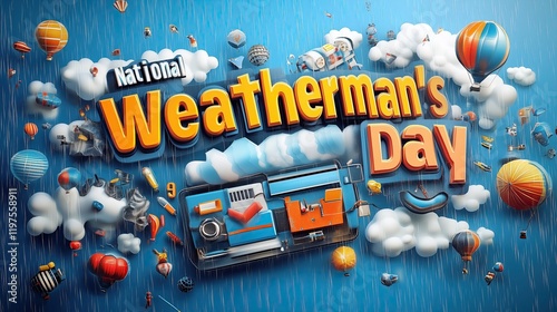 National Weatherman's Day illustration photo