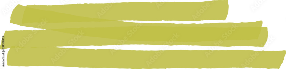 Parallel lime green marker strokes creating a vibrant and textured design element on a clean white background, ideal for adding a pop of color and artistic flair to various projects