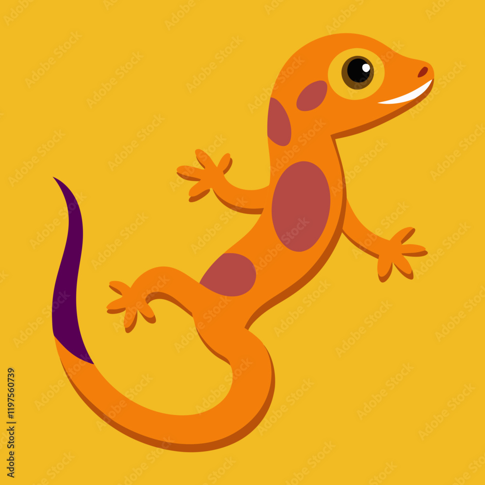 Fototapeta premium gecko illustration